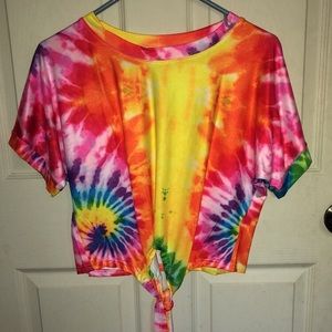 Tie Dyed Crop Top- Size: Small